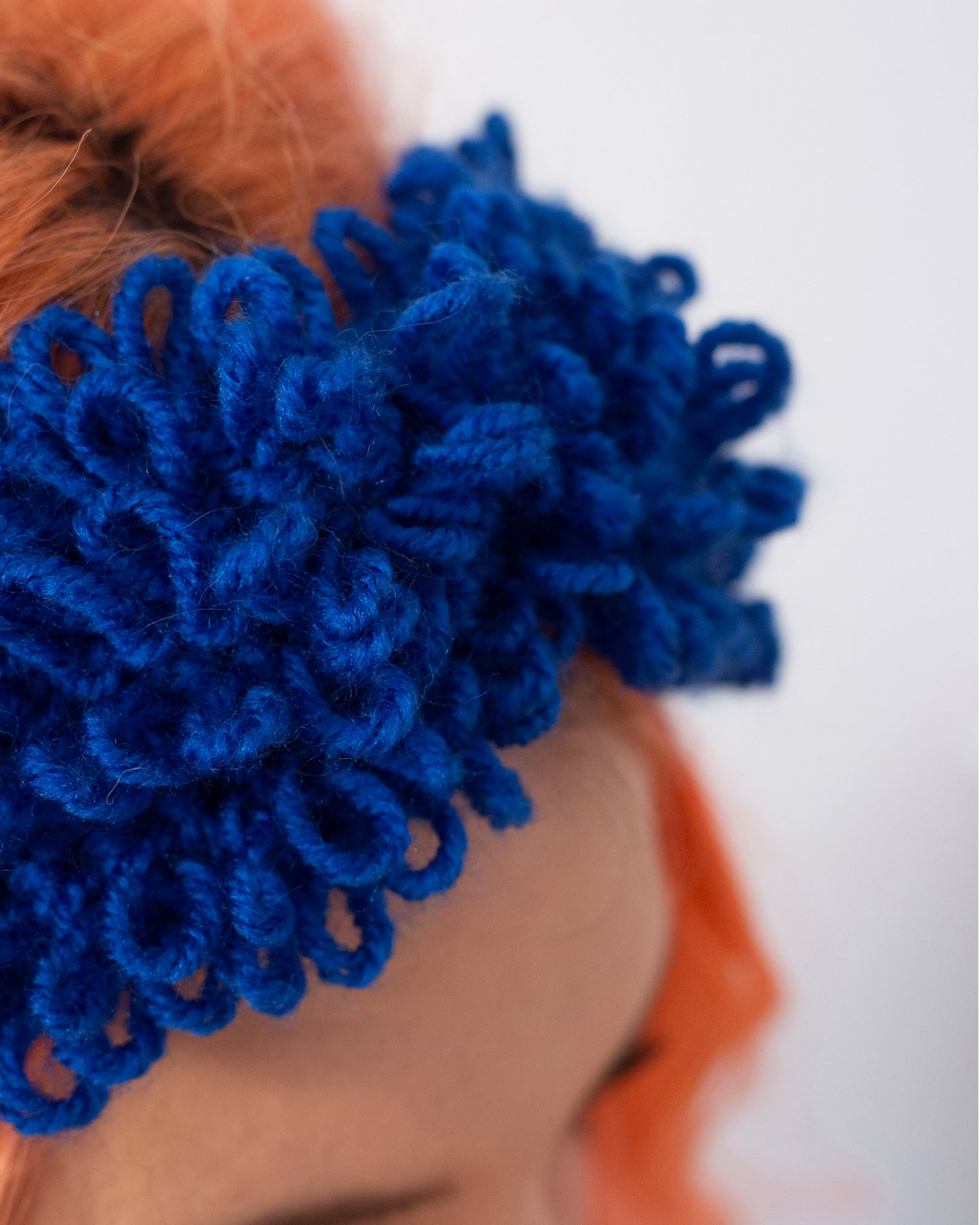 LOOPS - Crochet Headband Blue