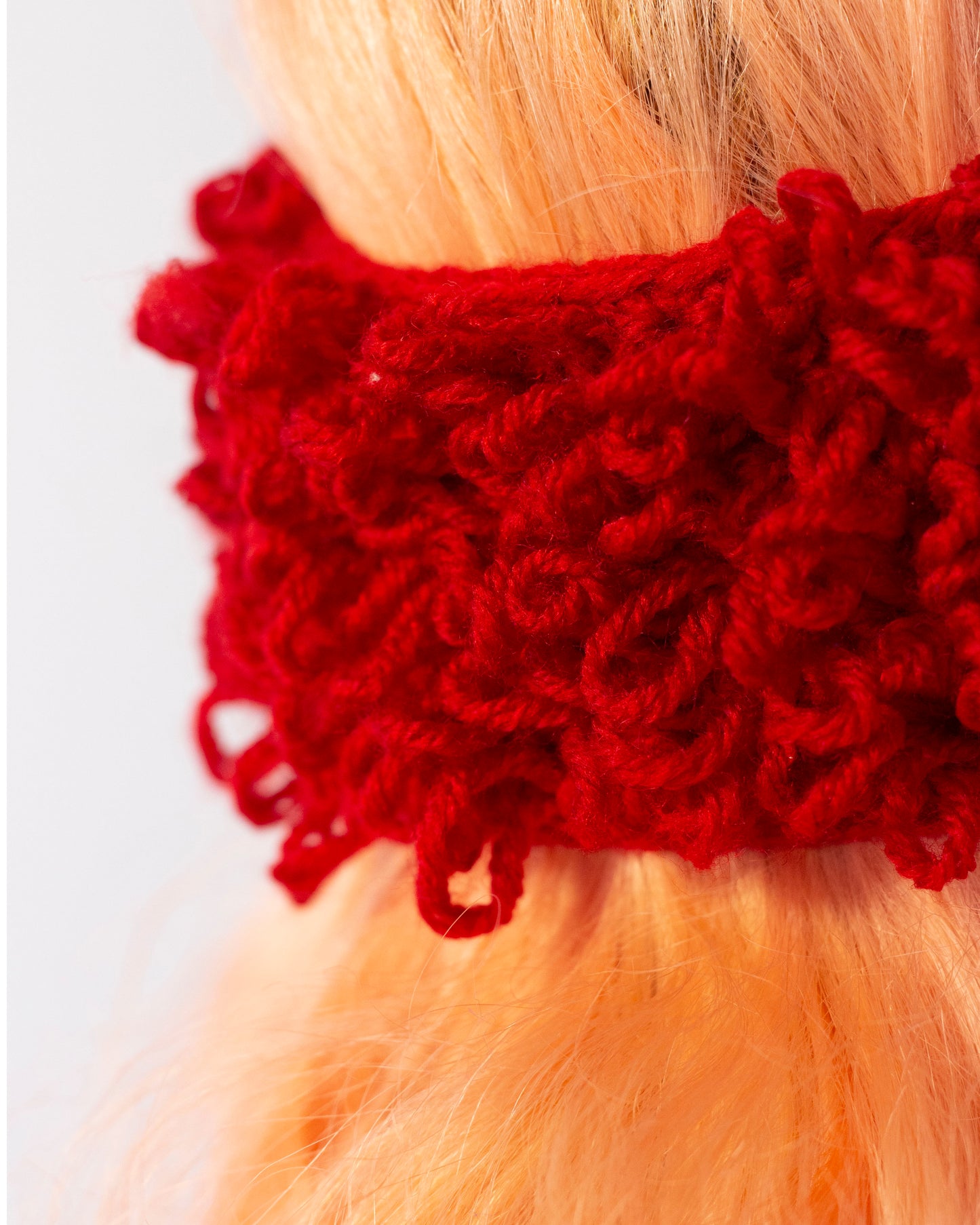LOOPS - Crochet Headband Red